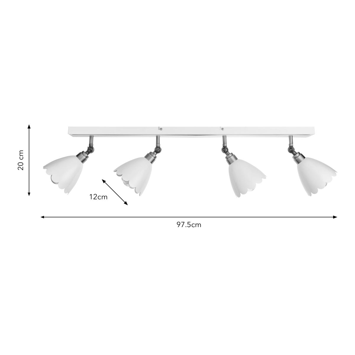 Remi Scalloped 4 Light Adjustable Spotlight Bar – image 6