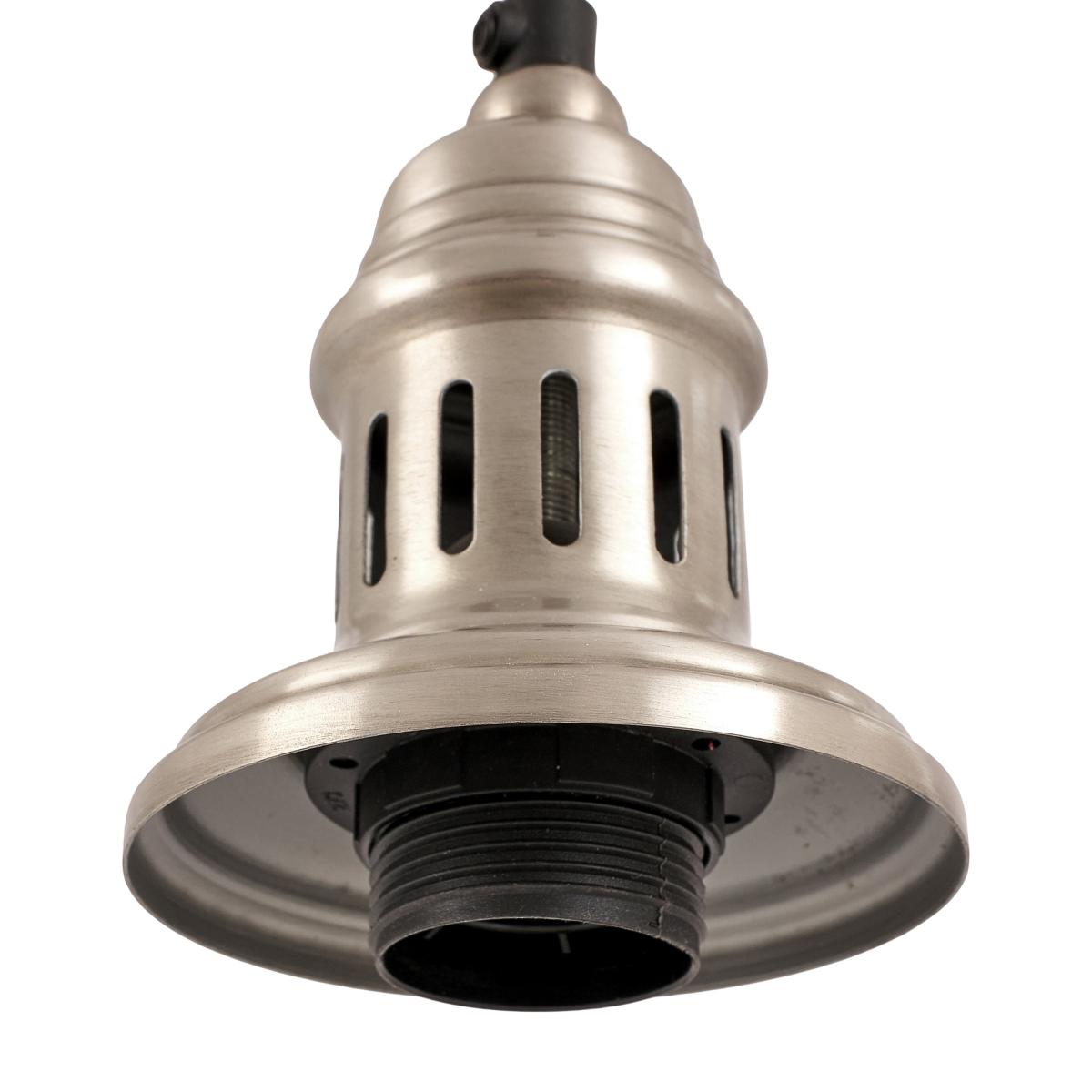 Metal Ceiling Fitting for Cafe and Dome Pendants Silver – image 2