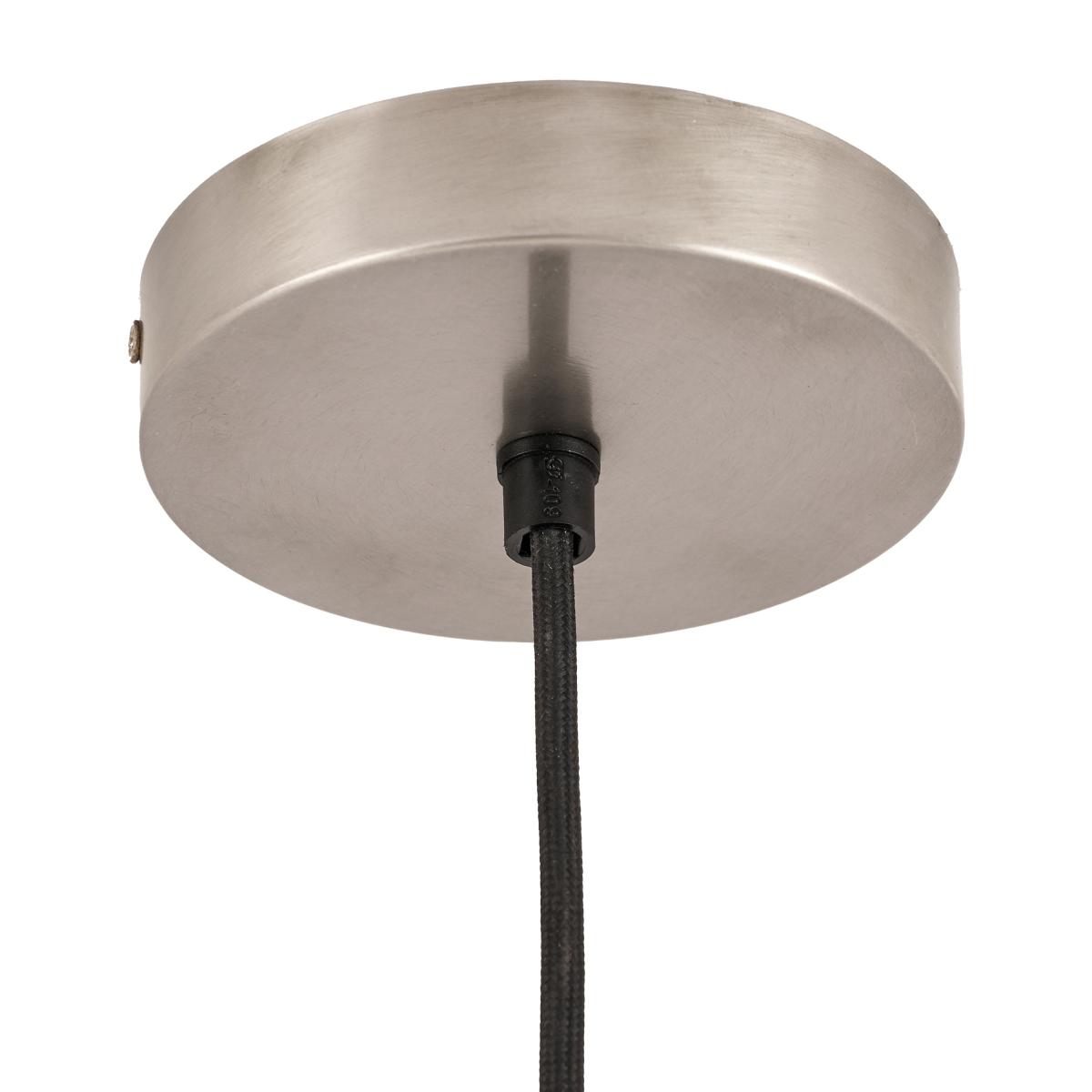 Metal Ceiling Fitting for Cafe and Dome Pendants Silver – image 3