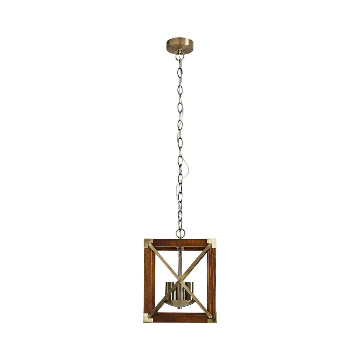 Trio 3 Light Pendant Natural Ceiling Fitting Brown – image 5