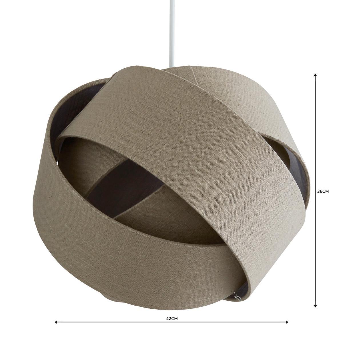 Elements Harley 42cm Grey Easy Fit Pendant Grey – image 4