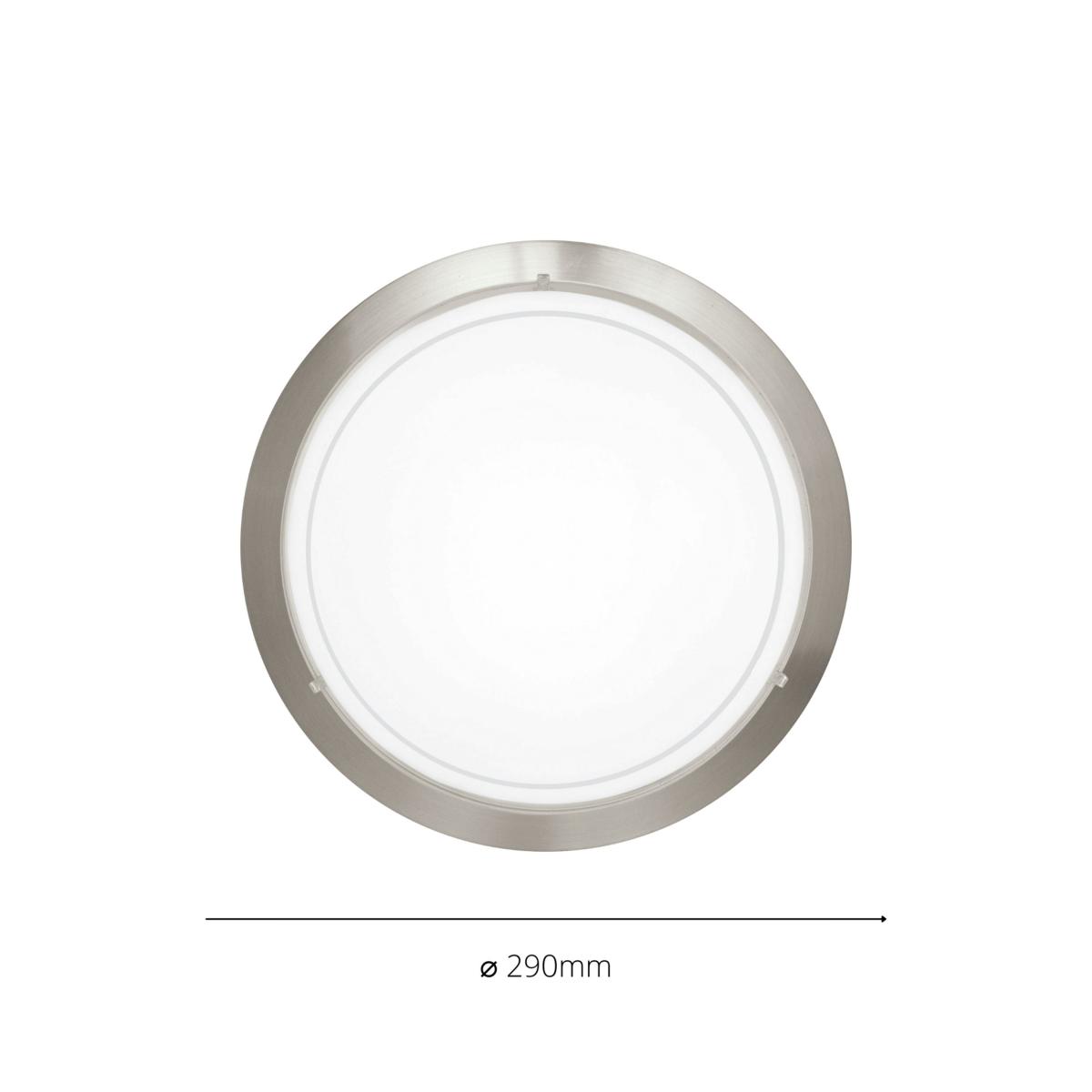 EGLO Planet 1 Satin Nickel Circular Ceiling Light Satin Nickel – image 3