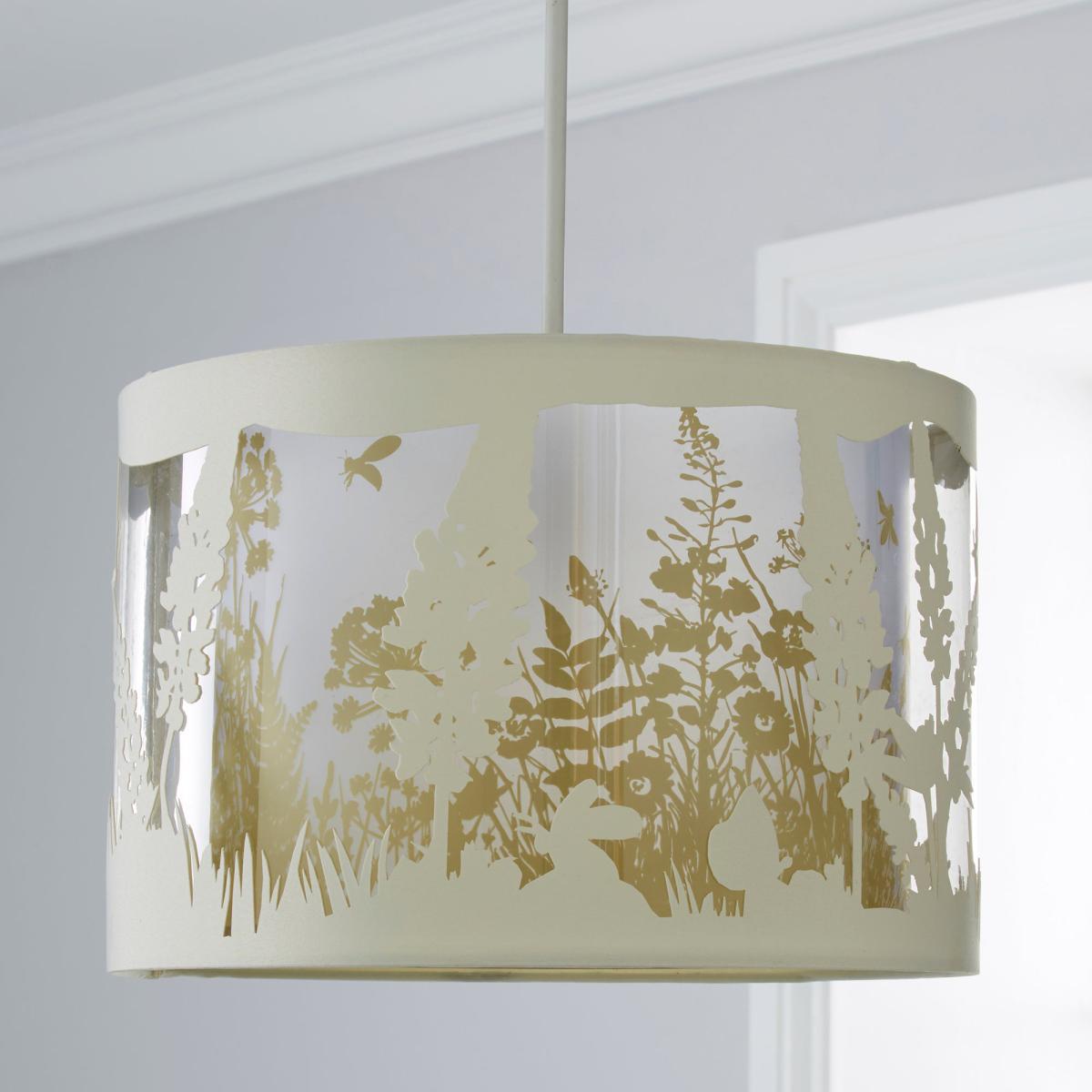 Woodland Layered 30cm Drum Ivory Shade Cream (Natural) – image 2
