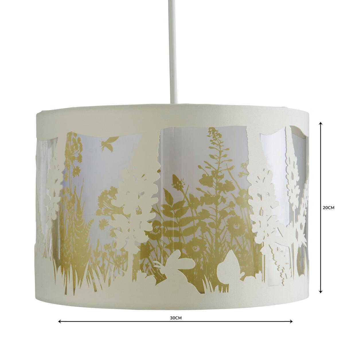 Woodland Layered 30cm Drum Ivory Shade Cream (Natural) – image 5