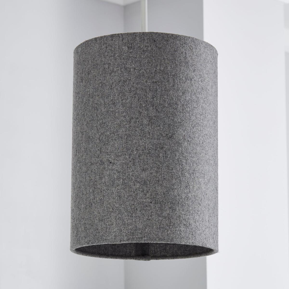 Marl Felt 18cm Grey Cylinder Shade Grey – image 2