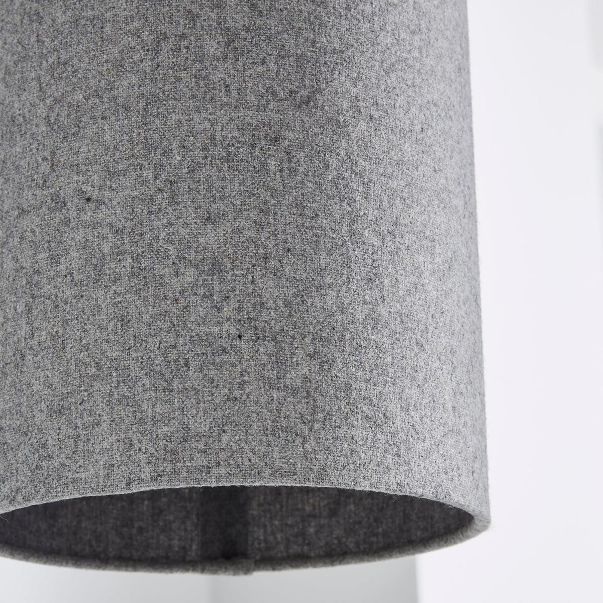 Marl Felt 18cm Grey Cylinder Shade Grey – image 3