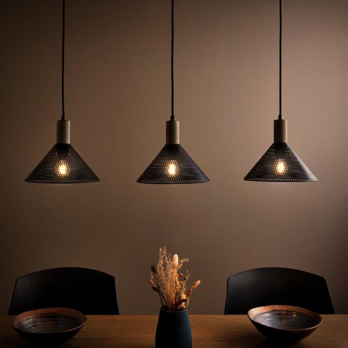Perry Mesh Industrial Adjustable 3 Light Diner Ceiling Light – image 2