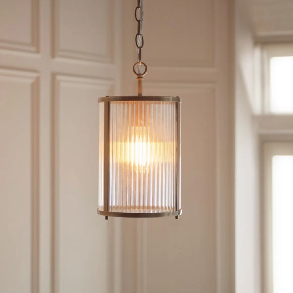 Vogue Hadley Ribbed Adjustable Pendant Light – image 1