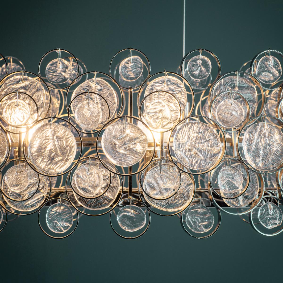 Vogue Ayla 8 Light Diner Ceiling Light Clear – image 2