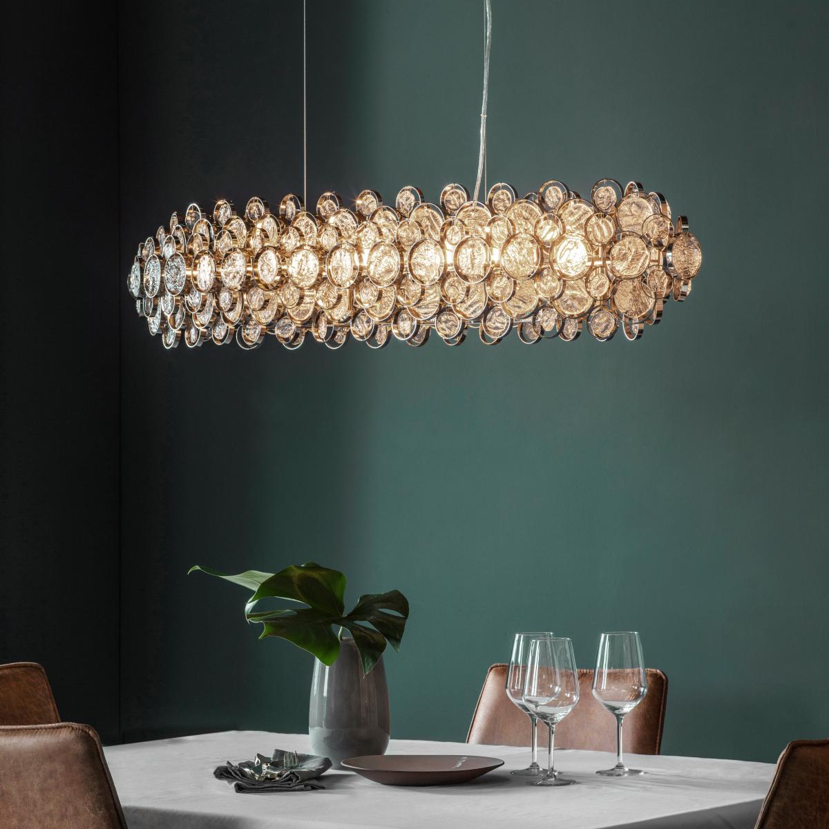 Vogue Ayla 8 Light Diner Ceiling Light Clear – image 1