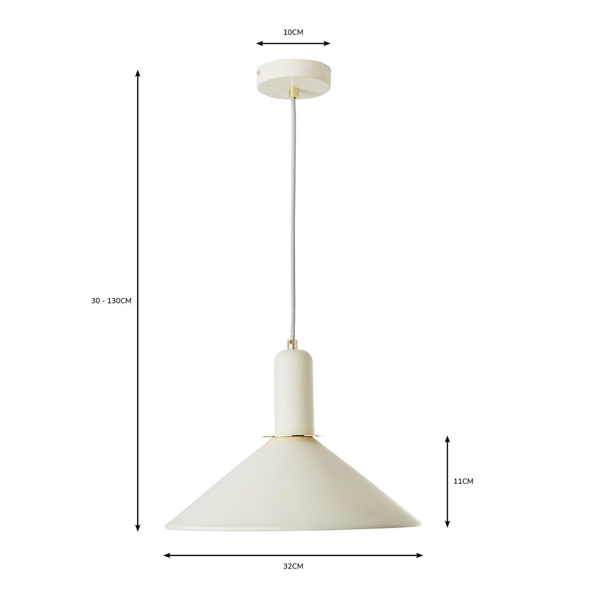 Corben 1 Light Pendant Ceiling Fitting Gold – image 7