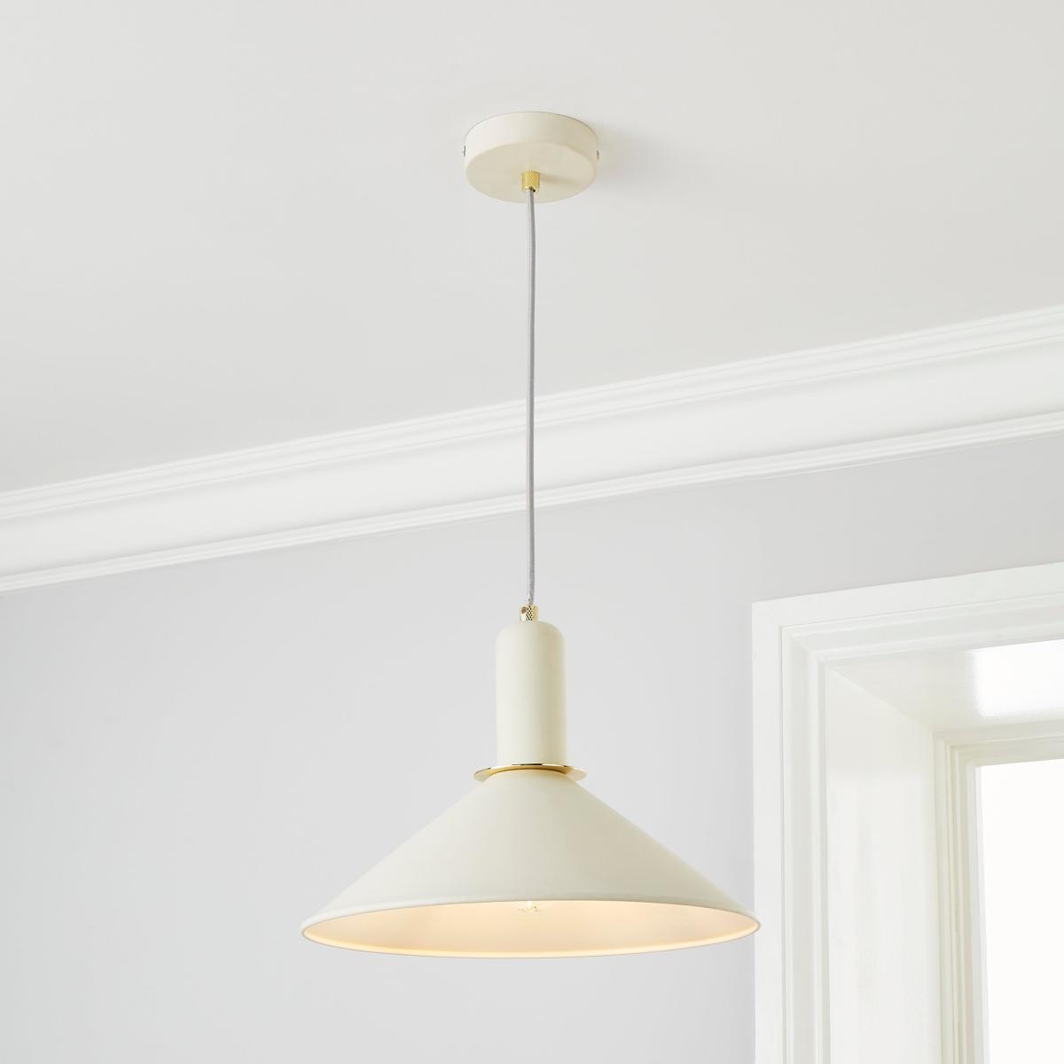 Corben 1 Light Pendant Ceiling Fitting Gold – image 1