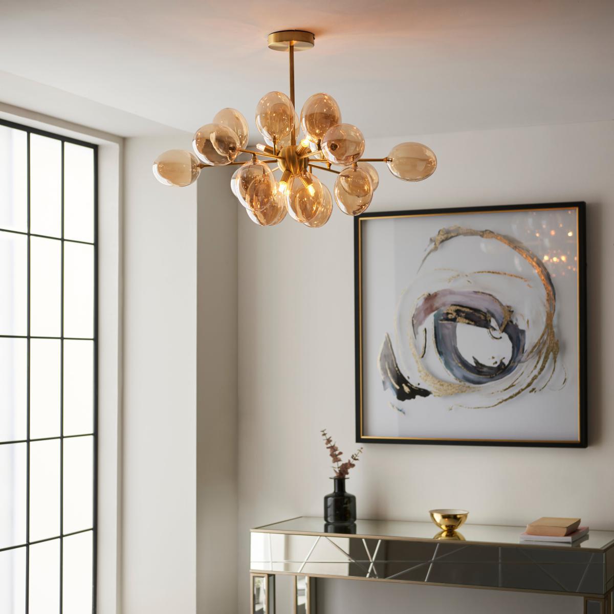 Vogue Dianthe 6 Light Ceiling Fitting Champagne – image 3