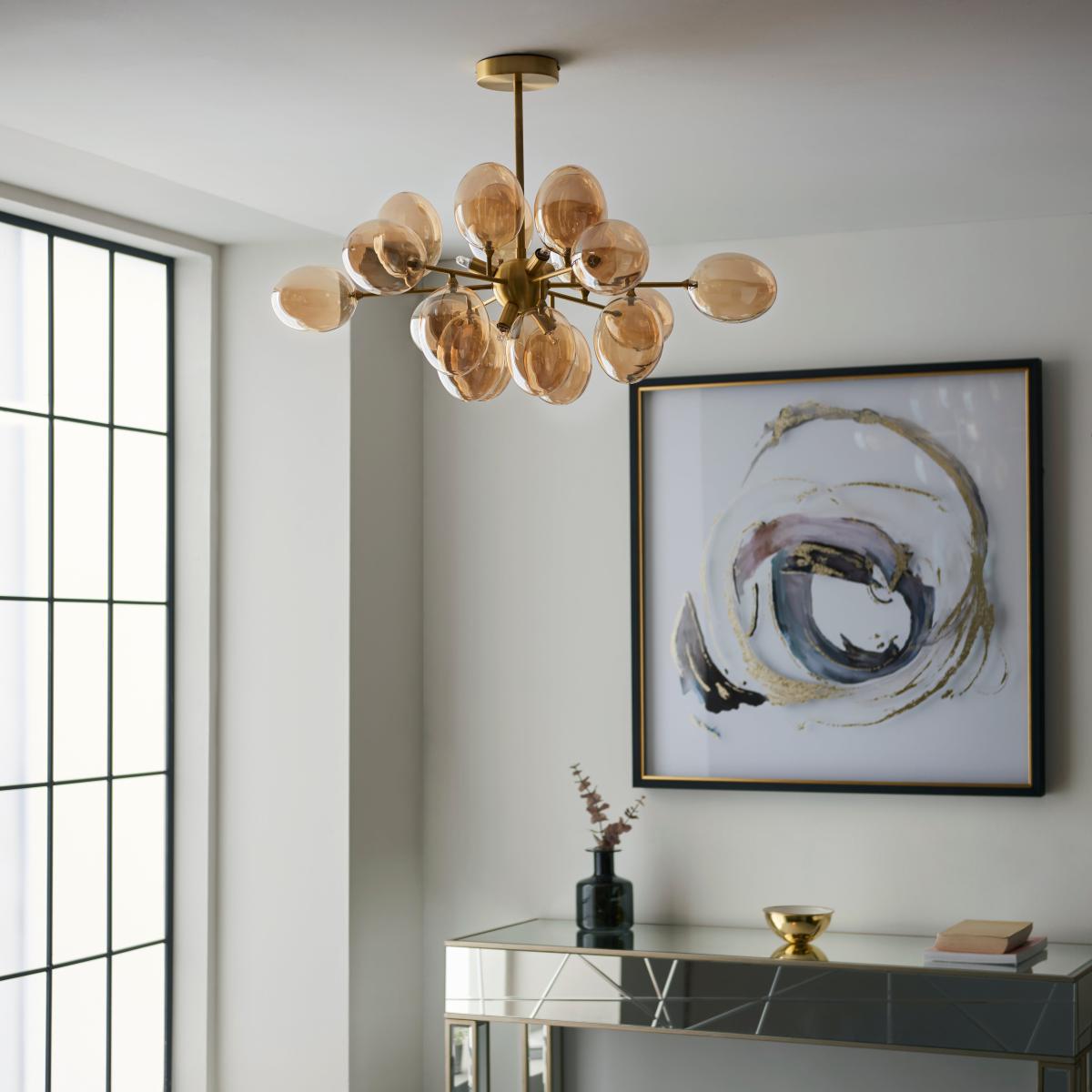 Vogue Dianthe 6 Light Ceiling Fitting Champagne – image 4