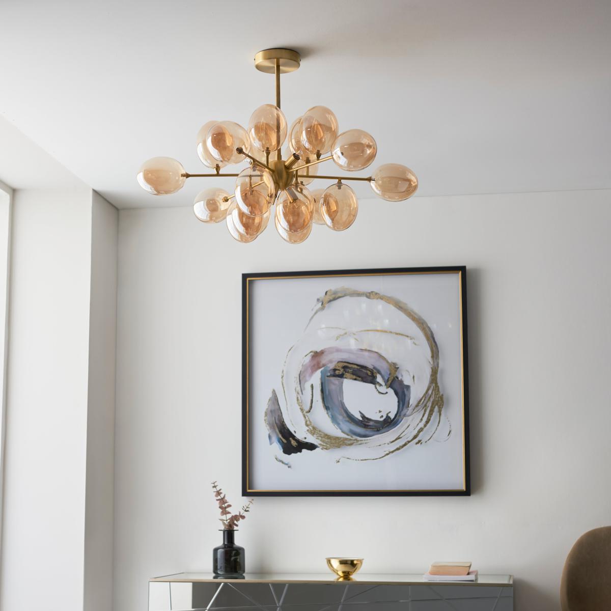 Vogue Dianthe 6 Light Ceiling Fitting Champagne – image 6