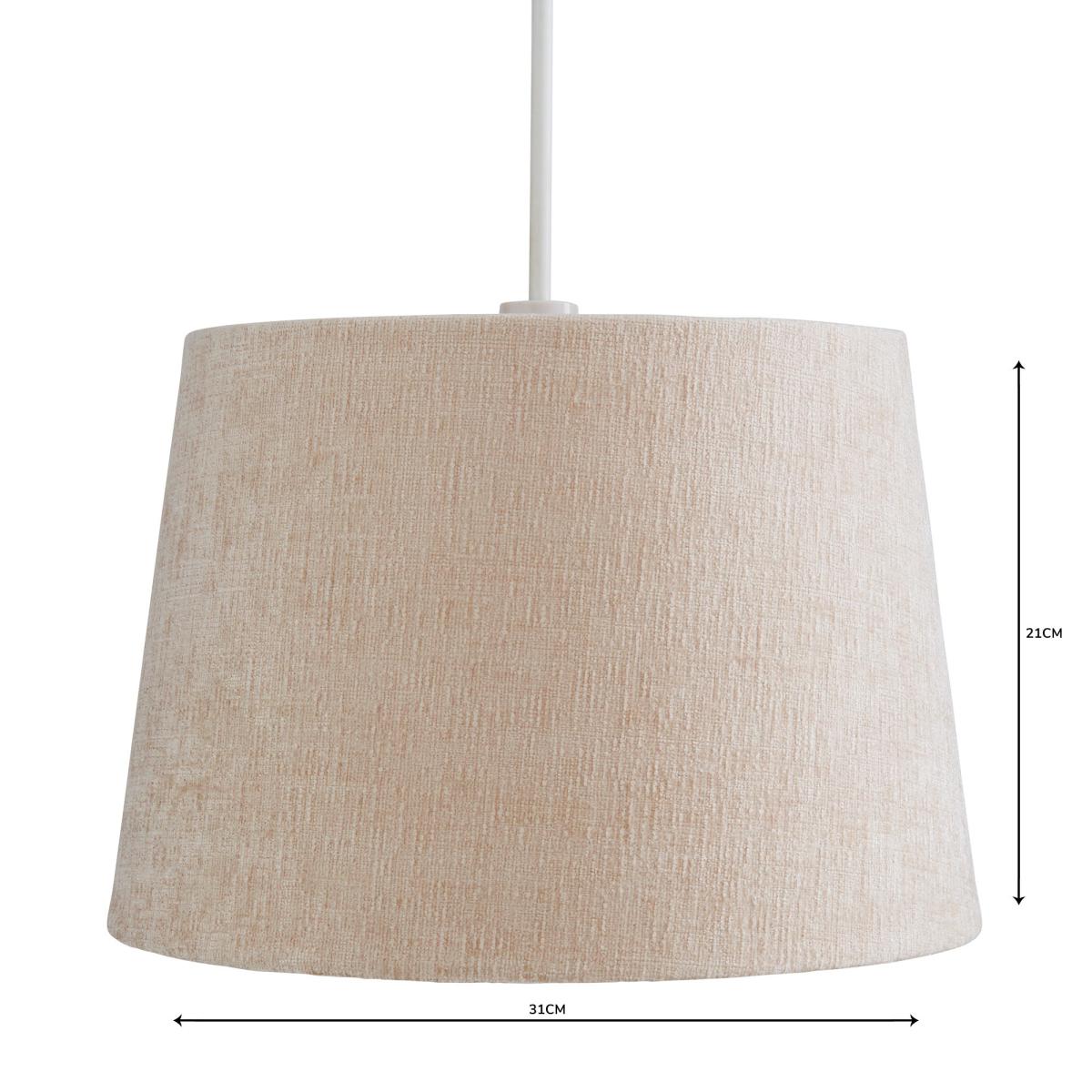 Mons Chenille 31cm Tapered Natural Shade Natural – image 4