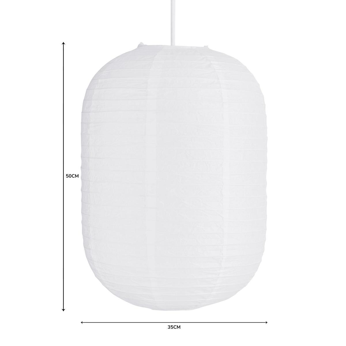 Rice Paper Lozenge Shade 35cm White – image 5
