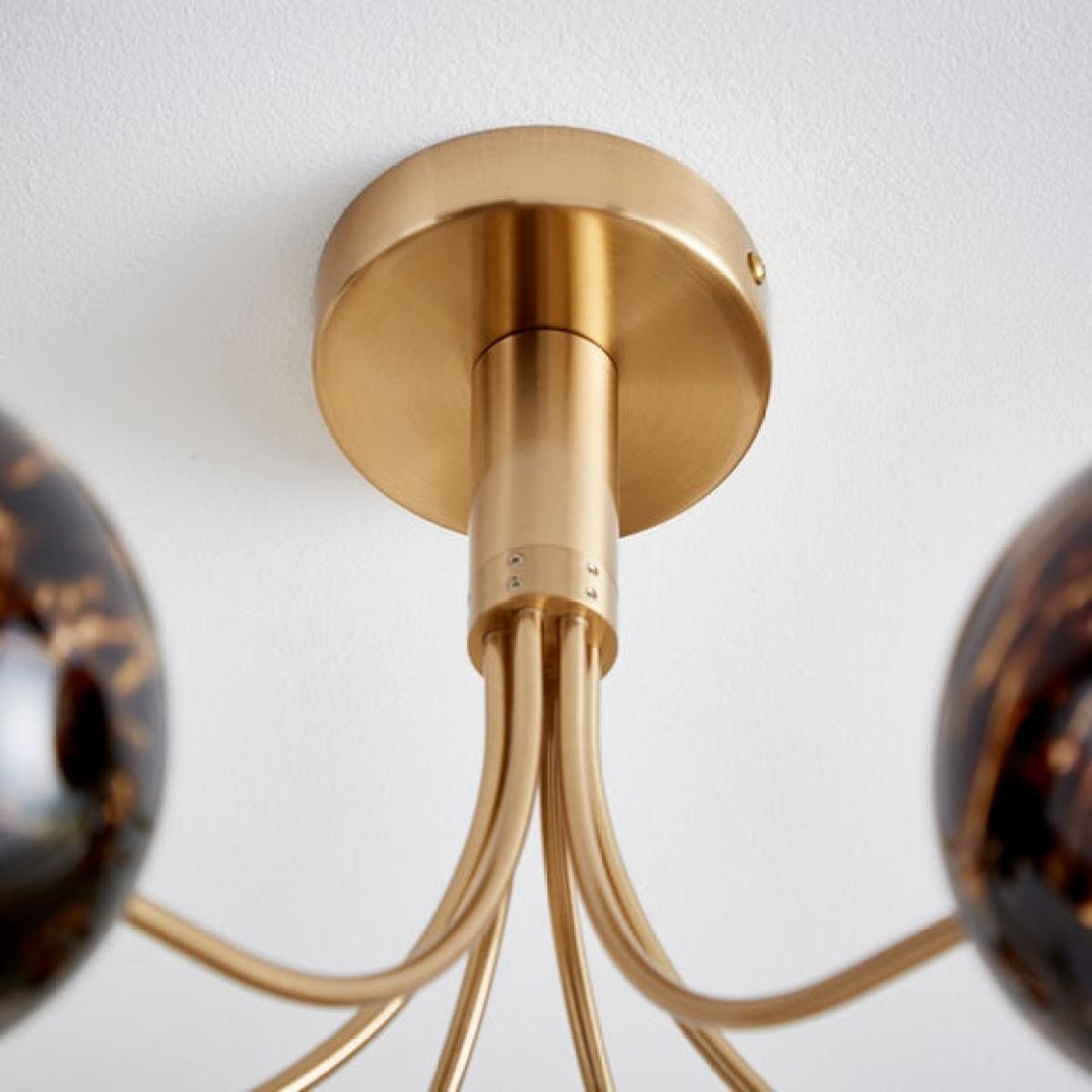 Kira 6 Light Tortoiseshell Ceiling Light – image 3
