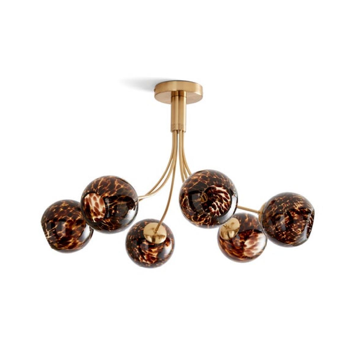 Kira 6 Light Tortoiseshell Ceiling Light – image 6