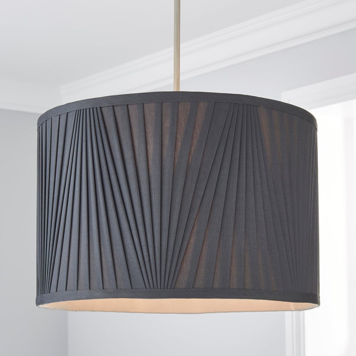 Eliza V Pleat 35cm Drum Shade White – image 2