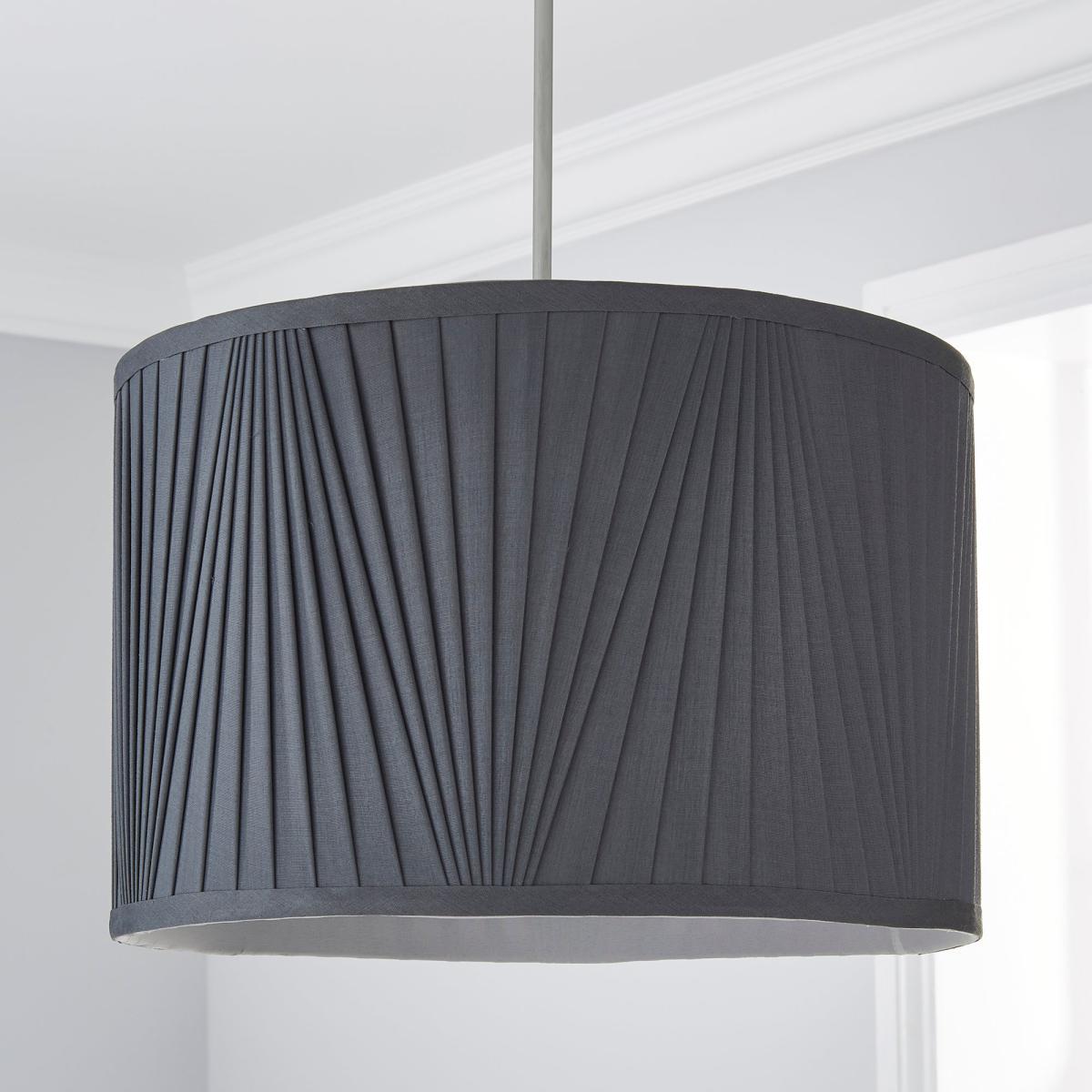 Eliza V Pleat 35cm Drum Shade White – image 3