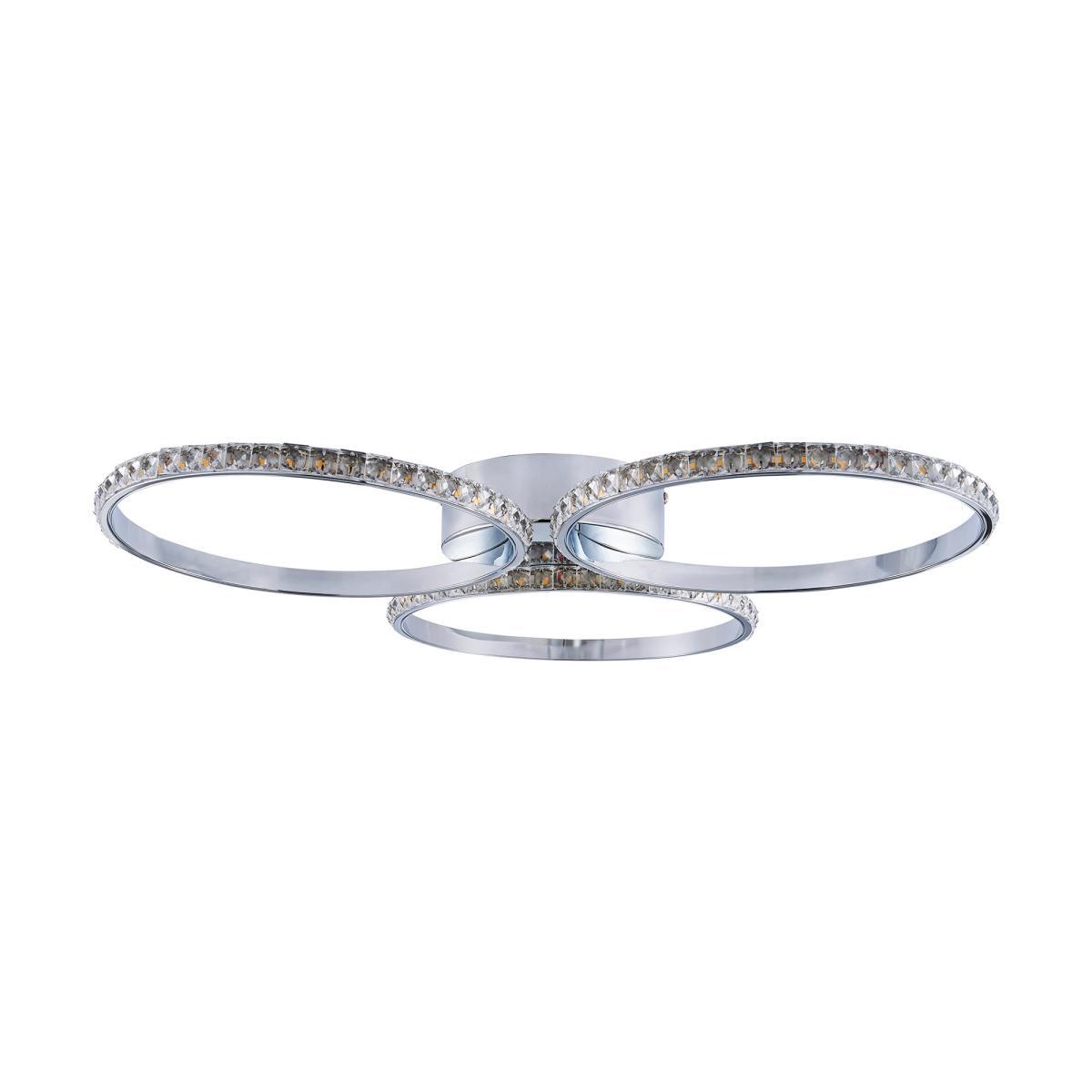 Oraylia 3 Light Integrated LED Hoops Jewel Chrome Ceiling Fitting Chrome – image 5
