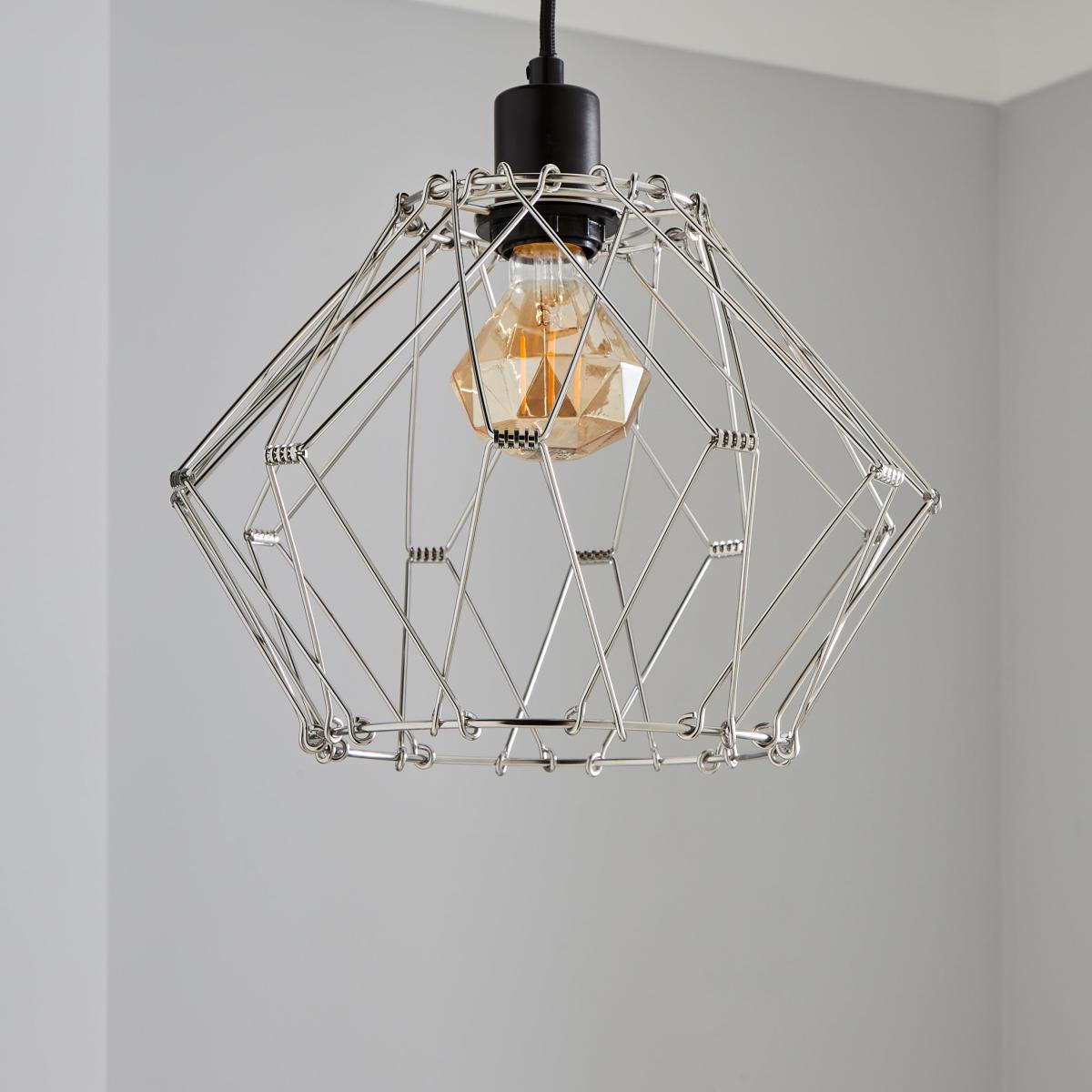 Frances Easy Fit Pendant Shade Silver – image 2