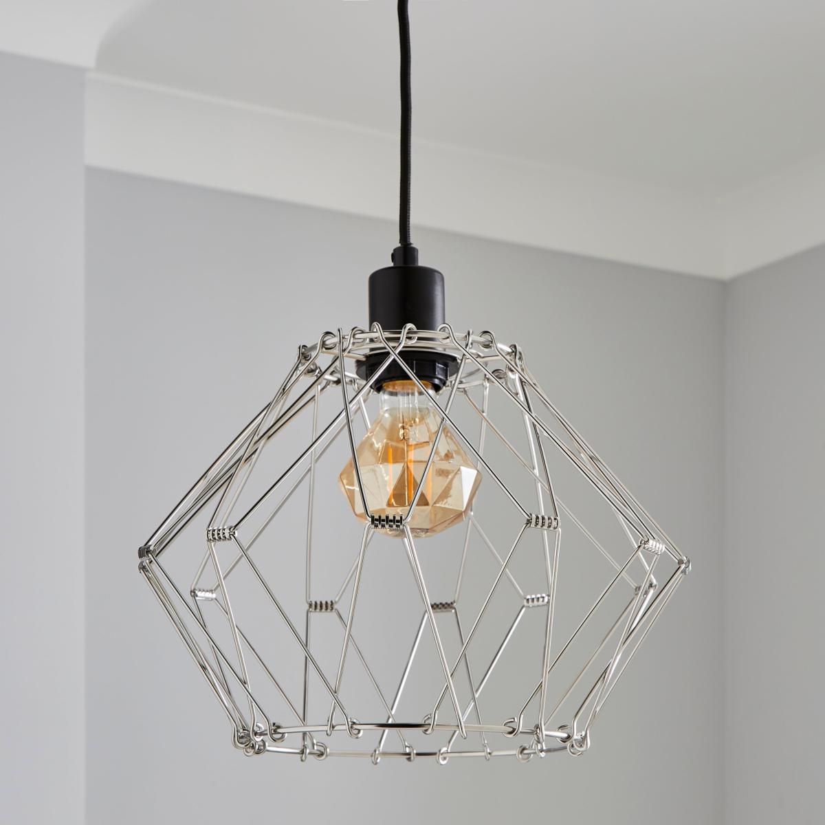 Frances Easy Fit Pendant Shade Silver – image 4
