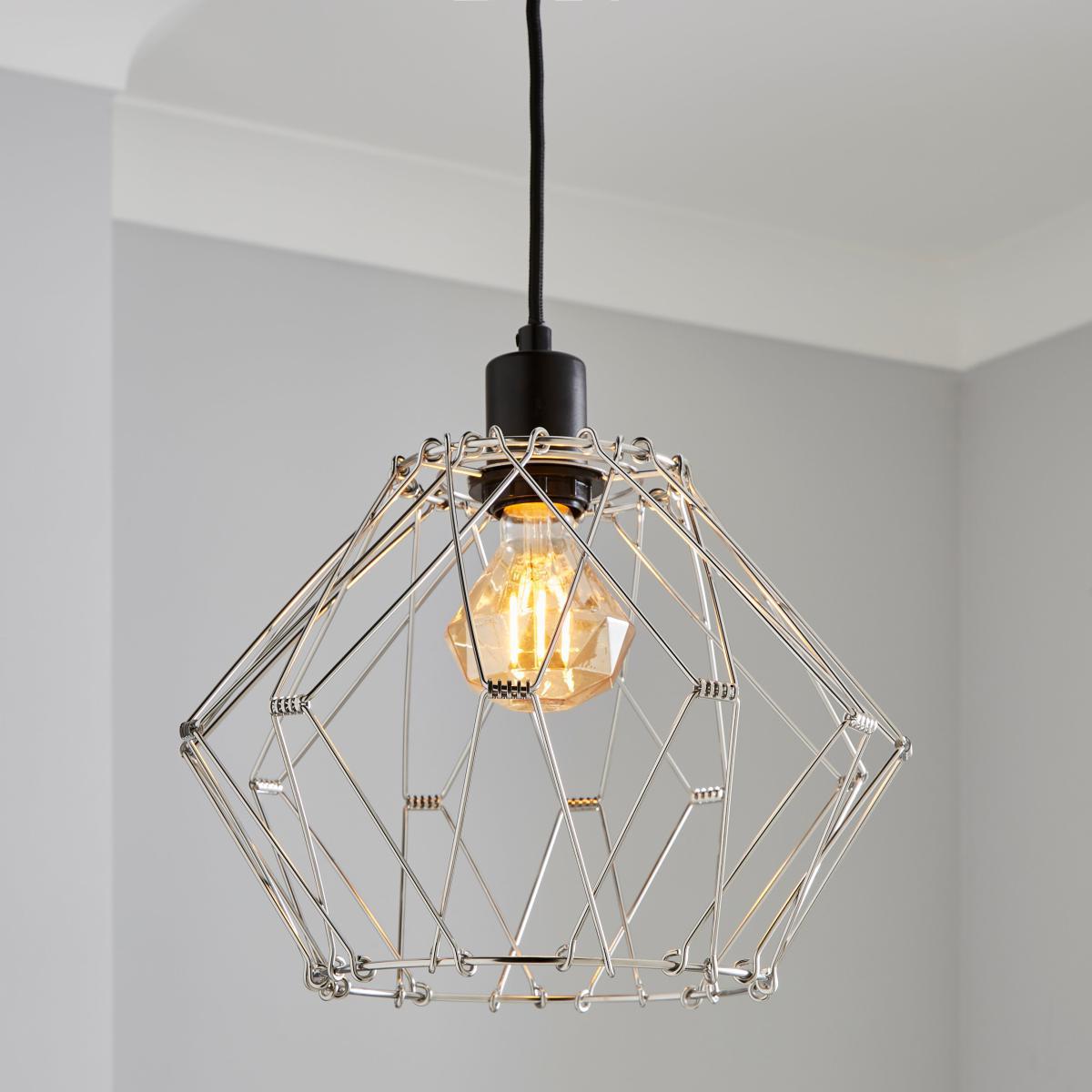 Frances Easy Fit Pendant Shade Silver – image 5