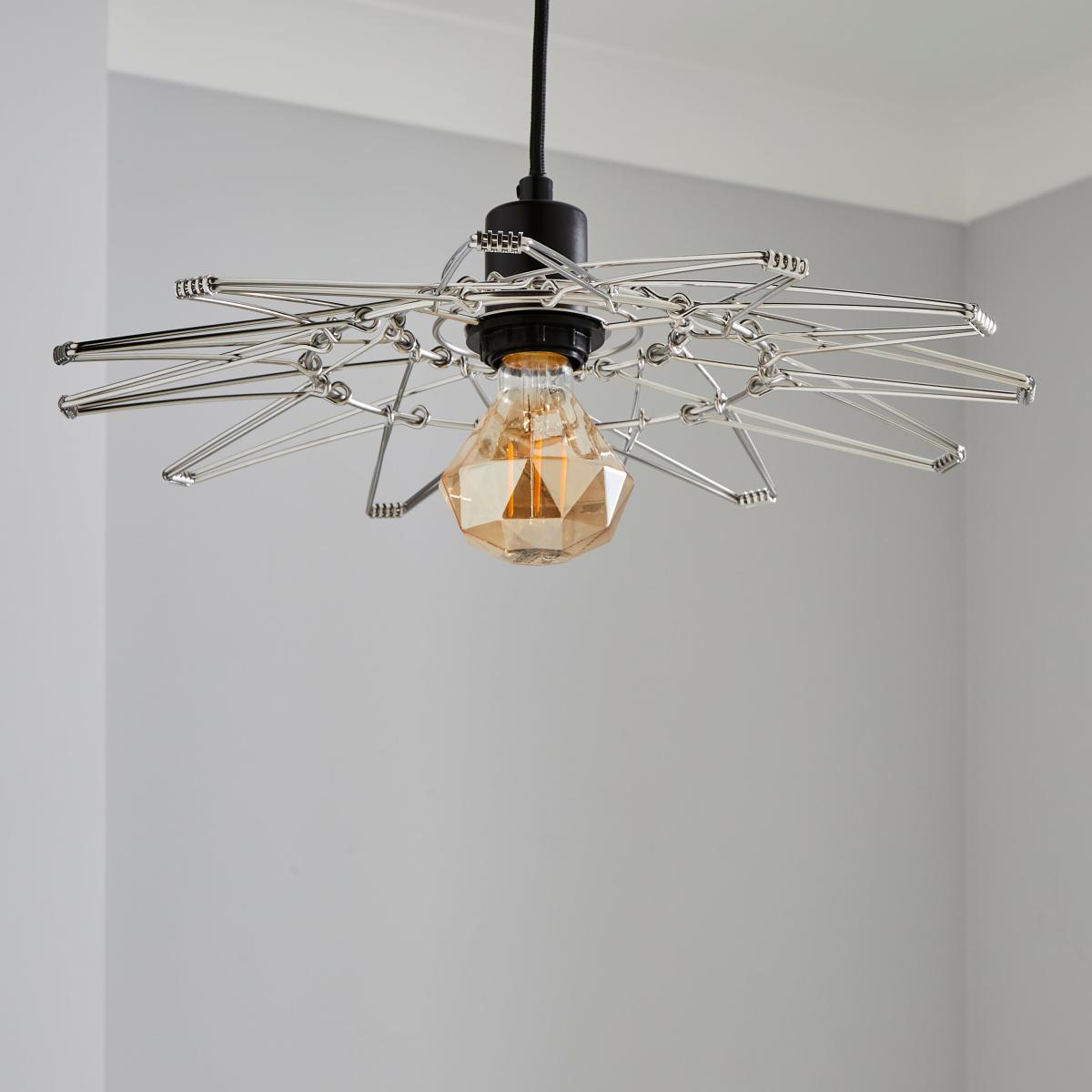 Frances Easy Fit Pendant Shade Silver – image 7