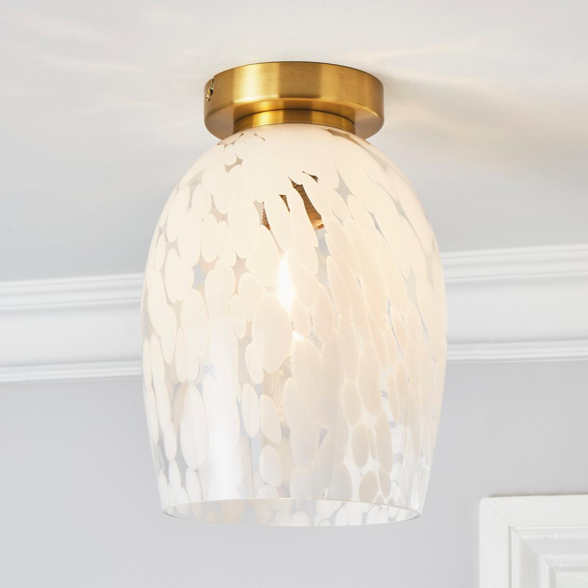 Lilo 1 Light Flush Ceiling Fitting White – image 1