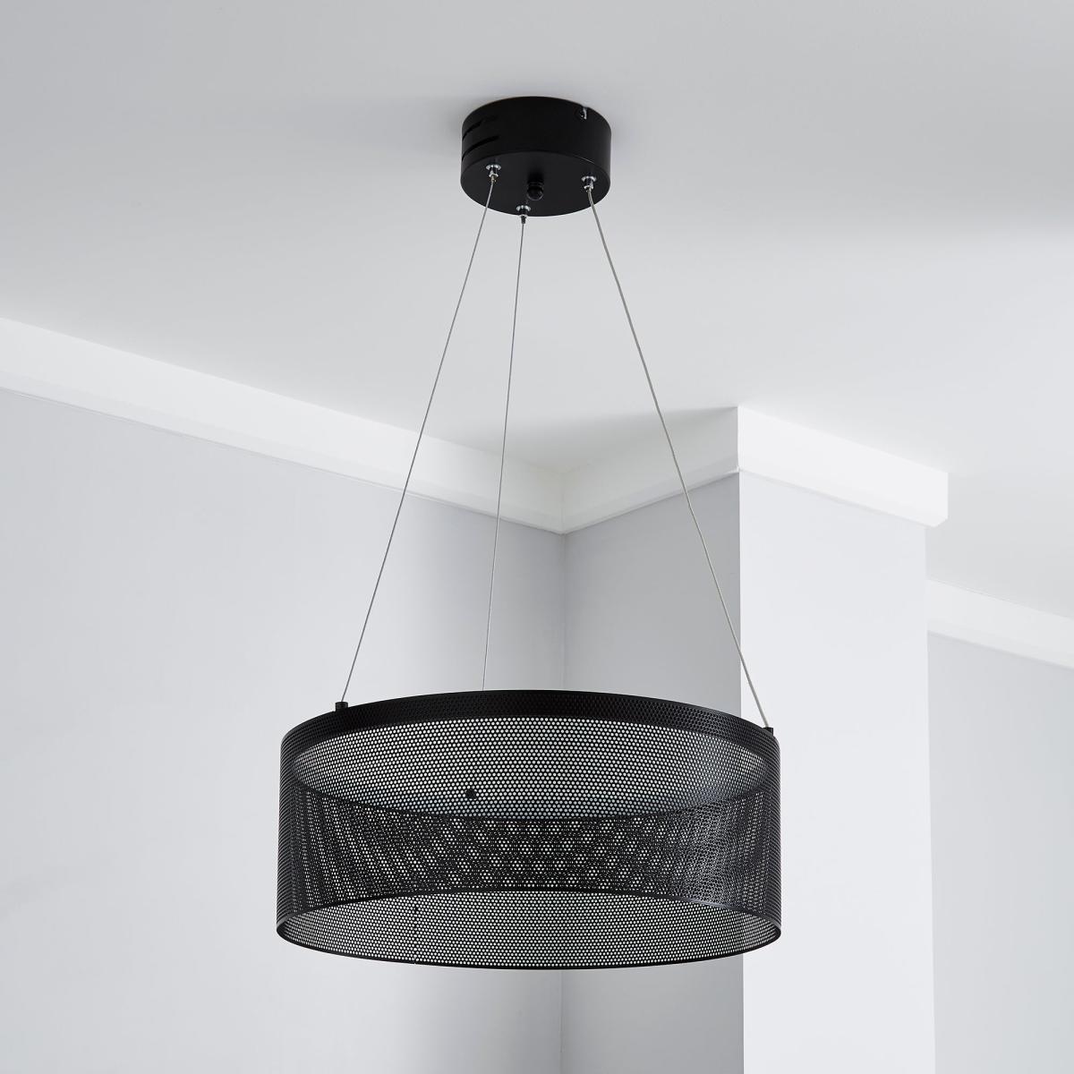 Mesh Black LED Ceiling Fitting Black – image 2