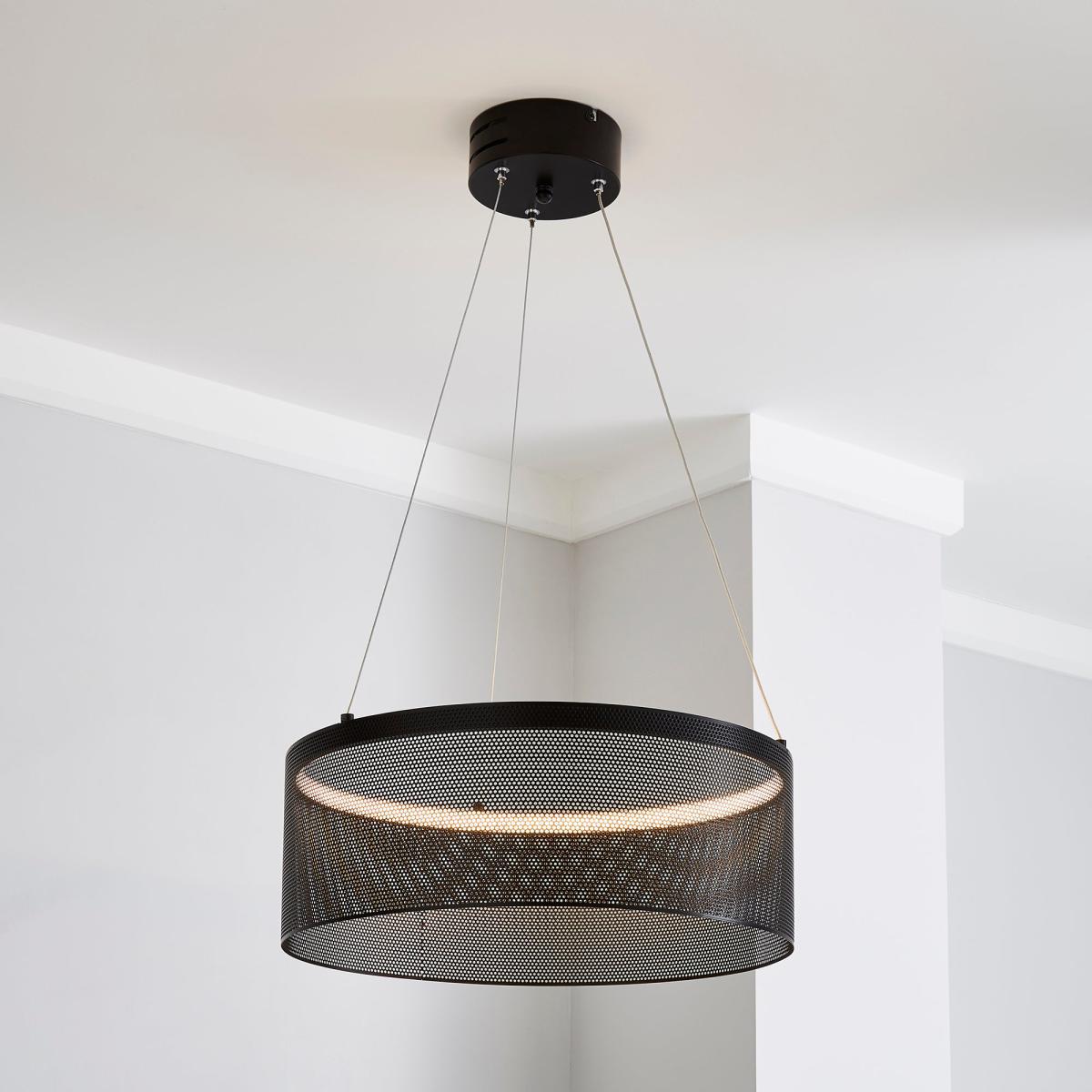 Mesh Black LED Ceiling Fitting Black – image 1
