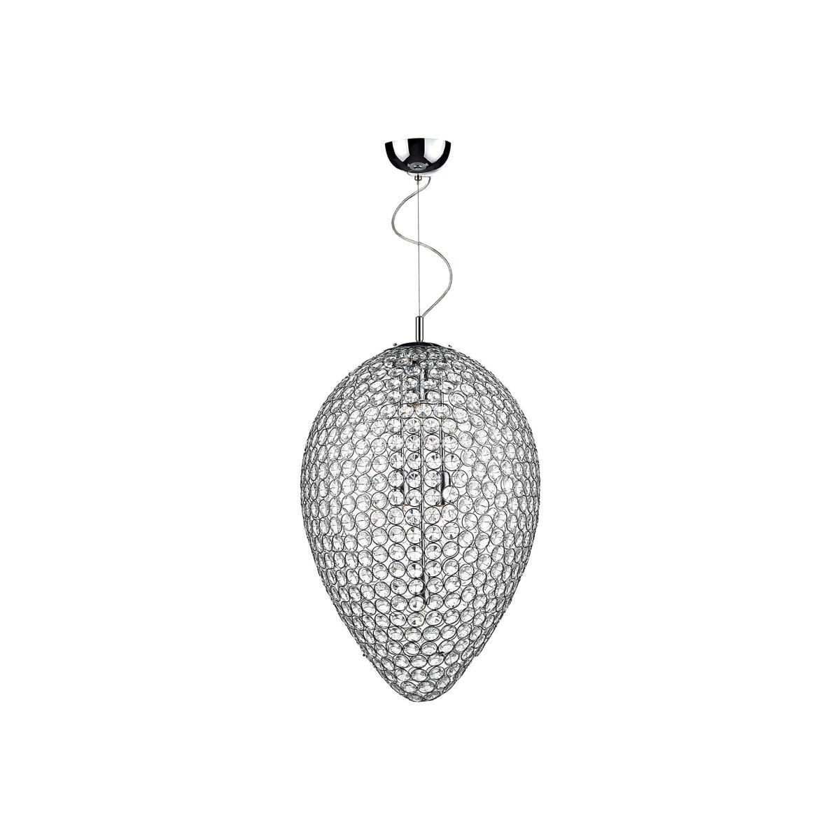 Frost 5 Light Crystal Pendant - Clear