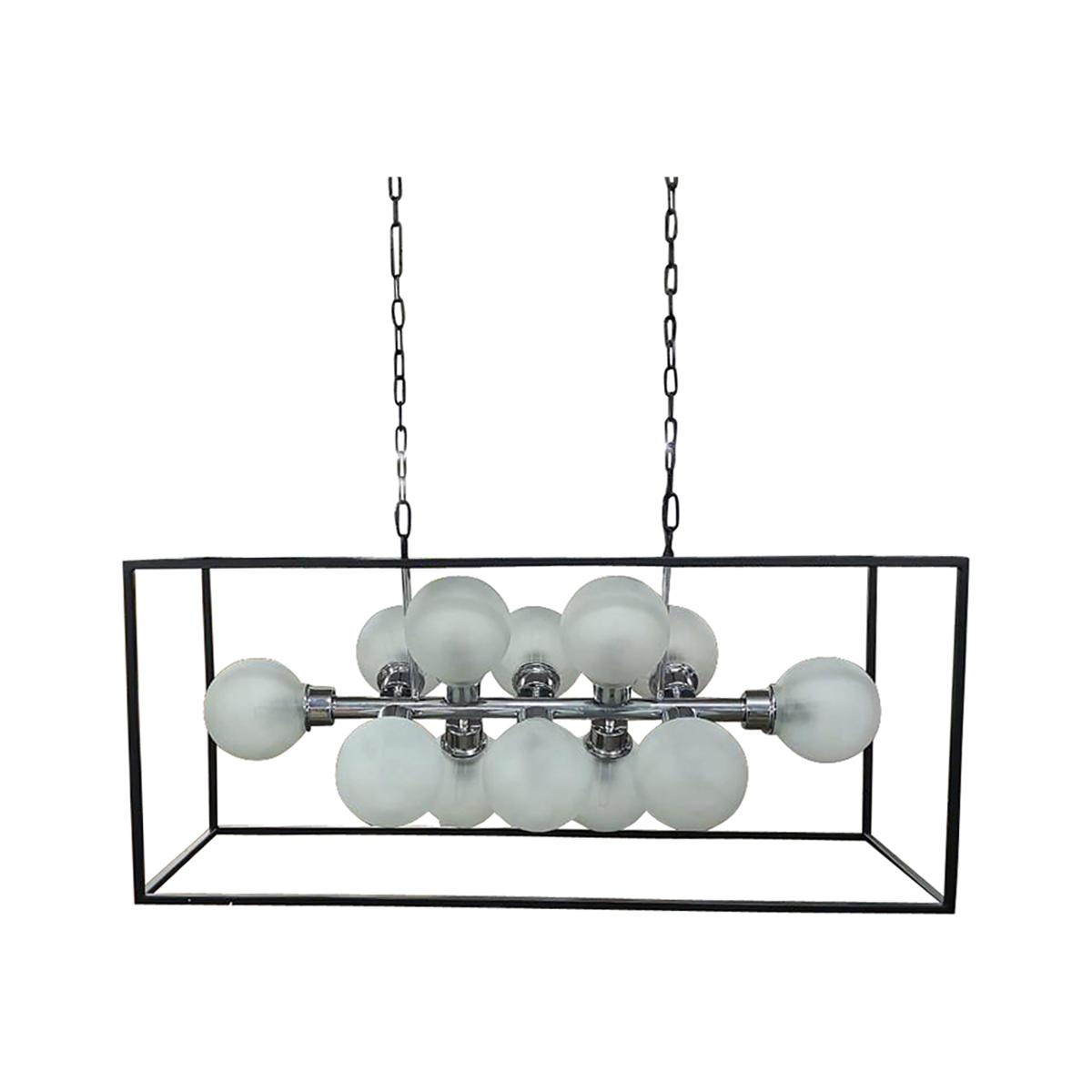 Nova Frosted Cluster 12 Bulb Chandelier