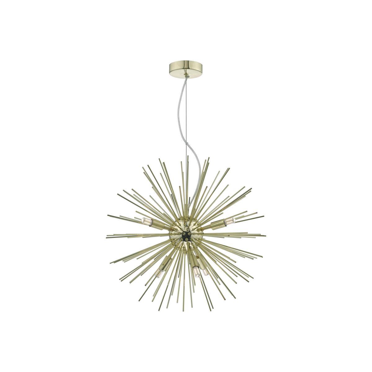 Zena 6 Light Starburst Ceiling Light - Gold – image 1