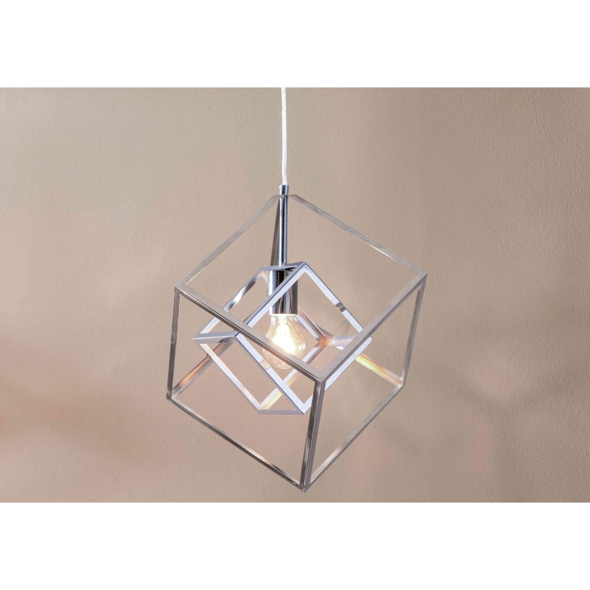Alessio Cube 1 Light Pendant - Nickel – image 2