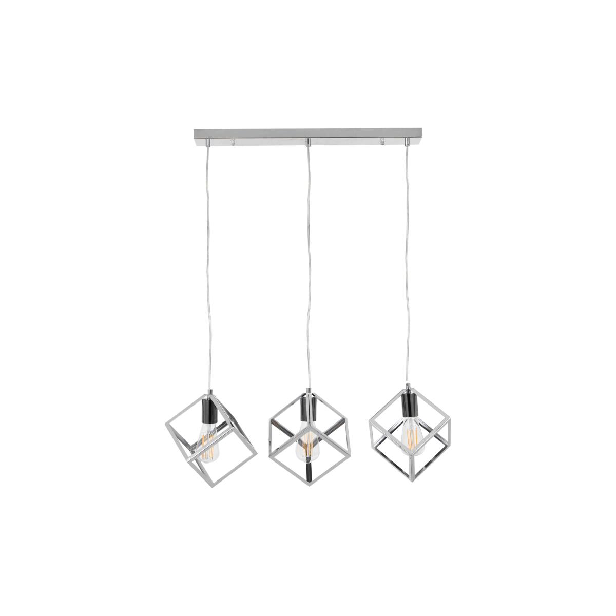 Alessio Bar 3 Light Pendant - Nickel – image 4