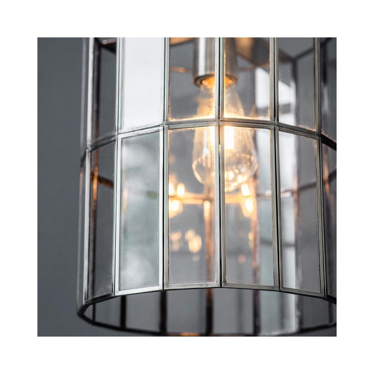 Glass & Chrome Pendant Light - Bordner – image 2