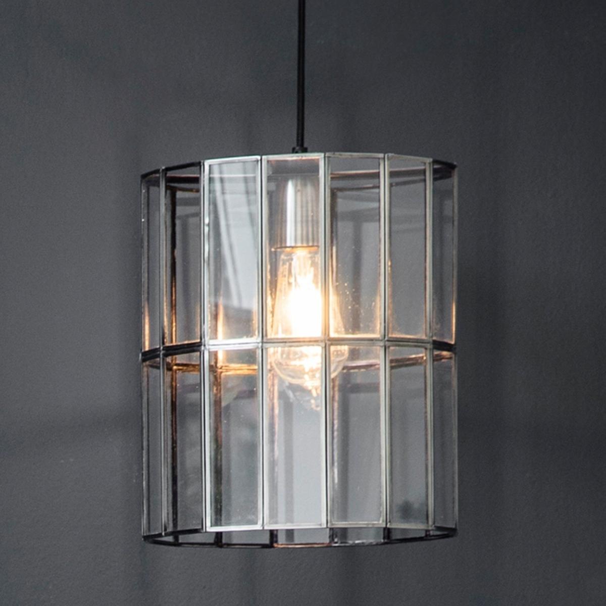 Glass & Chrome Pendant Light - Bordner – image 1