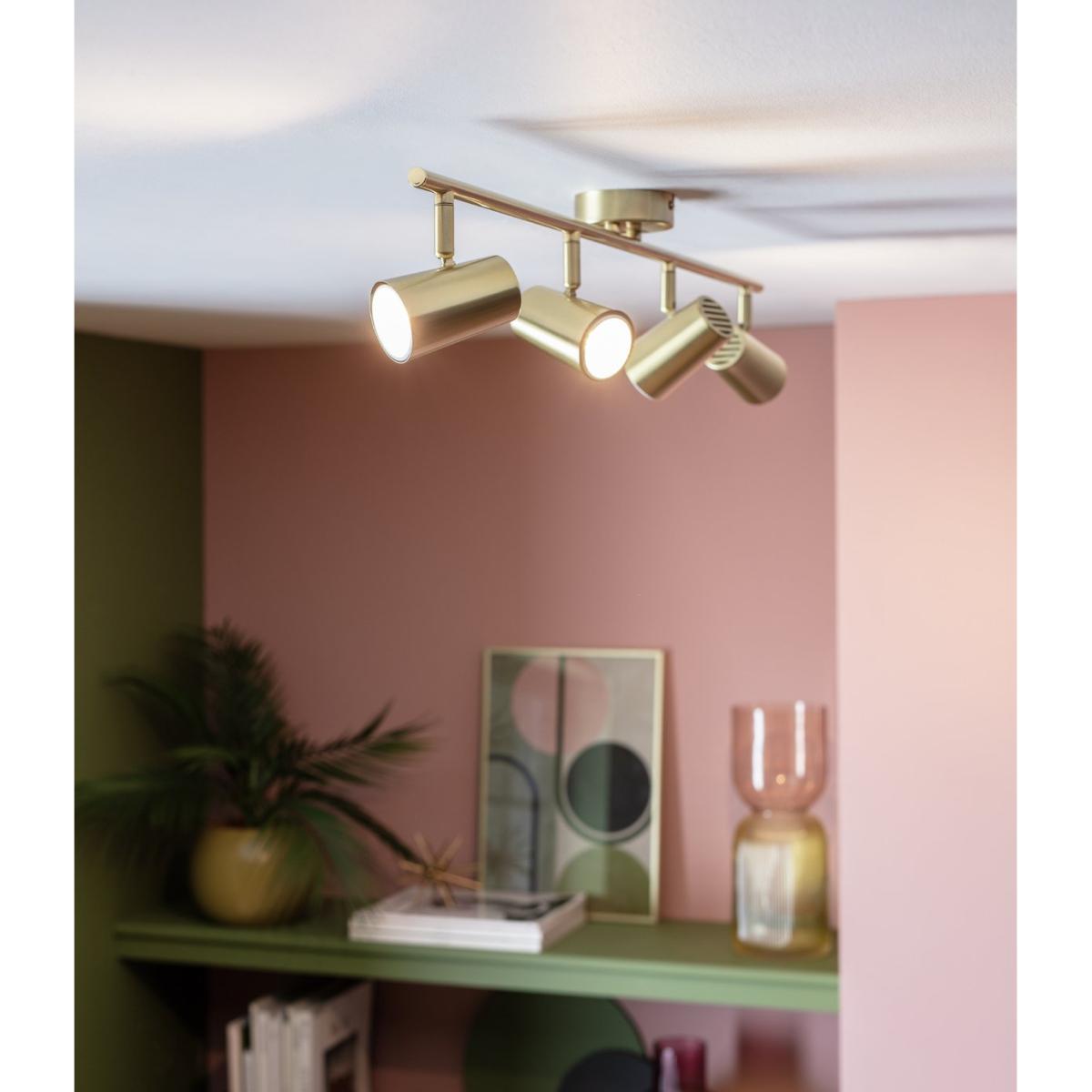 Habitat Este 4 Light Spot light - Brass – image 5