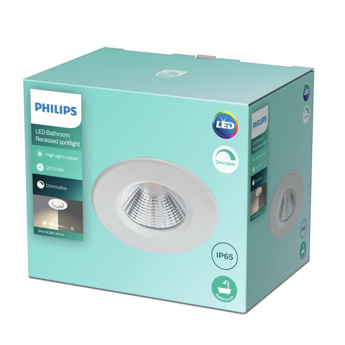 Philips Dive Bathroom Spotlight - White – image 2