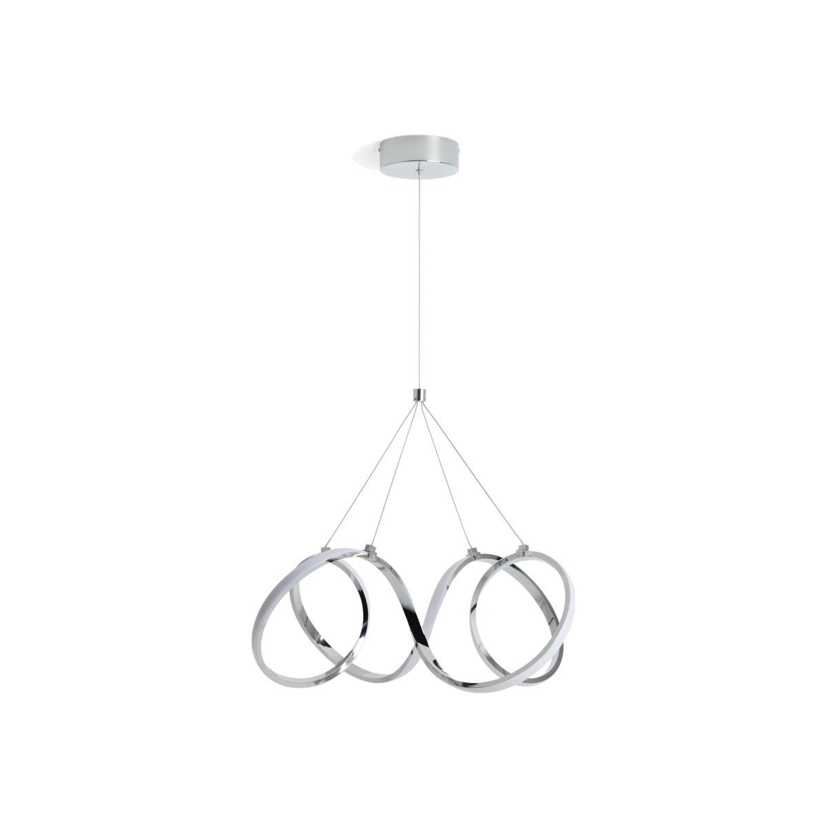 Habitat Spiral LED Pendant Ceiling Light - Chrome – image 1