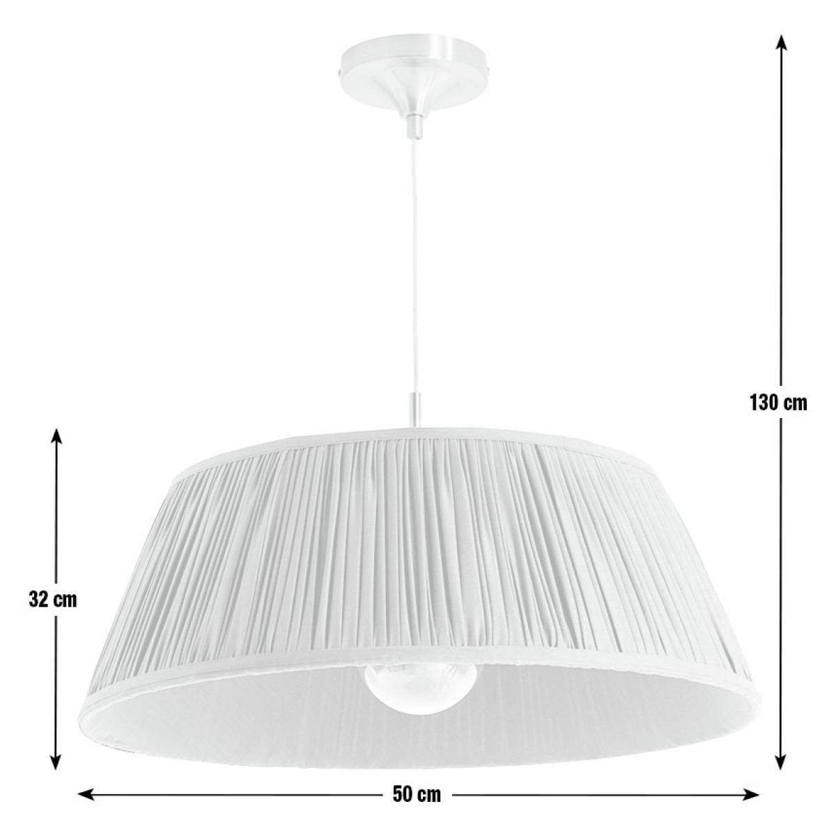 Habitat Pleated Metal Pendant Light - Satin Nickel – image 3