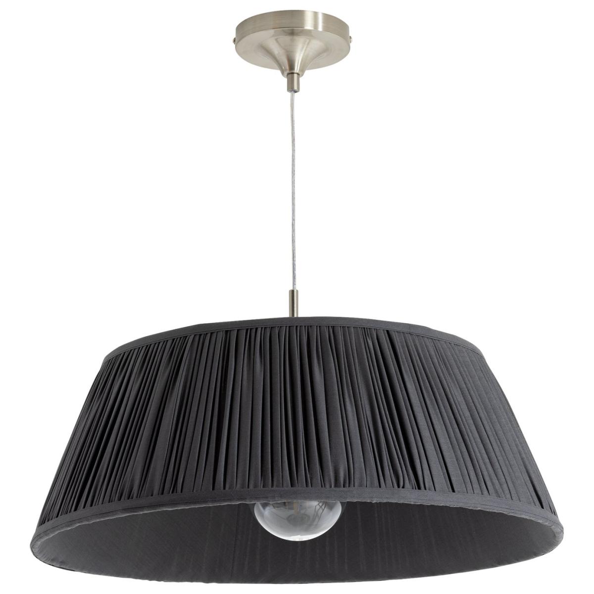 Habitat Pleated Metal Pendant Light - Satin Nickel – image 4