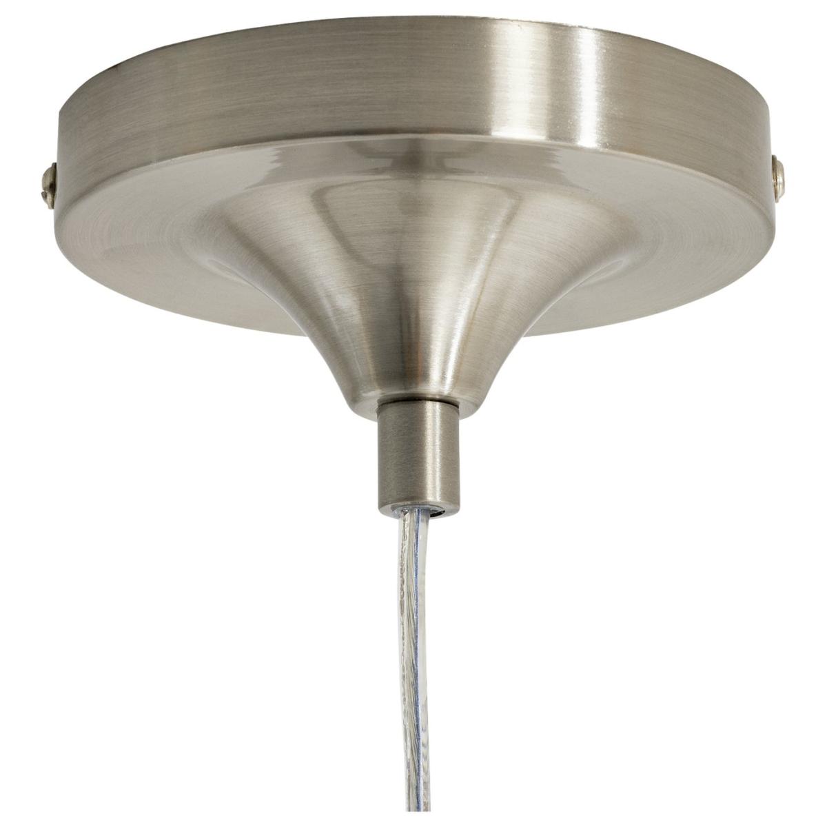 Habitat Pleated Metal Pendant Light - Satin Nickel – image 6