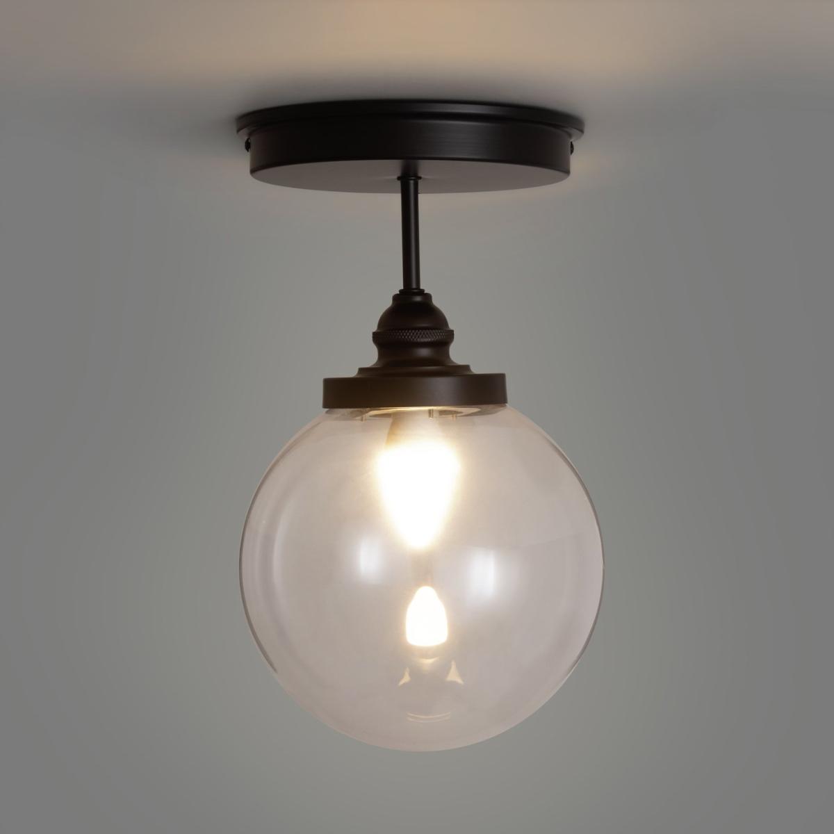Habitat Globe Metal Bathroom Pendant Light - Black – image 5