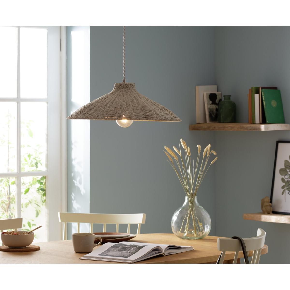 Habitat Apus Rattan Pendant - Whitewash – image 2