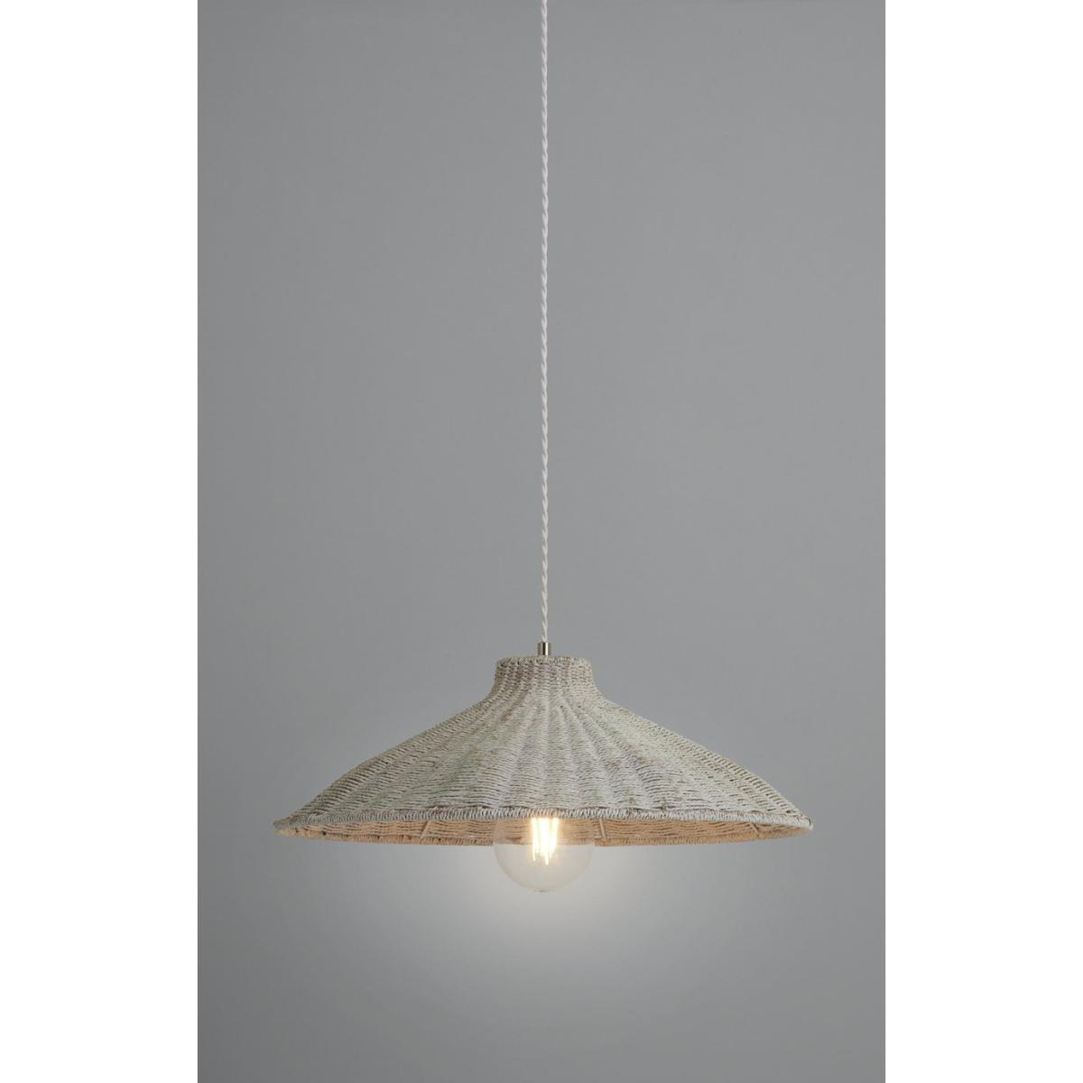 Habitat Apus Rattan Pendant - Whitewash – image 3