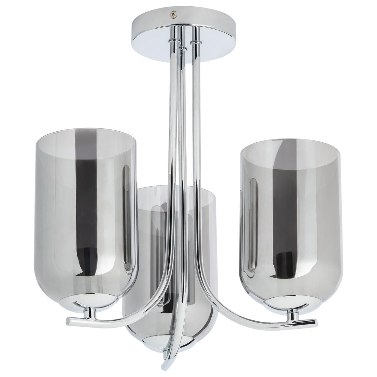 Habitat Ombre Glass 3 Light Flush to Ceiling Light - Chrome – image 4